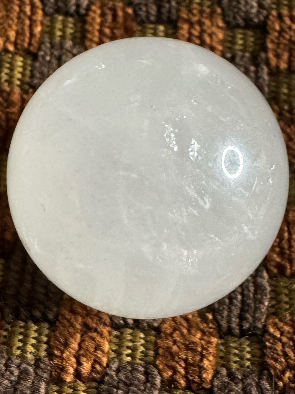 Gemstone Sphere Set_Howlite, Milky Qrtz, Strawberry Quartz & Dragon Blood Jasper - Picture 6 of 11